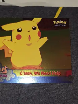 C'mon, We Need Help #53 Holo Pokemon Topps The First Movie Card (Blue Label) LP - Image 4