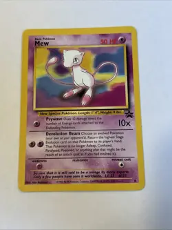 Vintage Pokemon Mew Promo Card #8 – Wizards Black Star Promo – 1999 Lp - Image 1