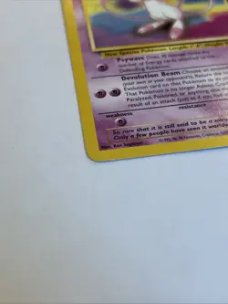 Vintage Pokemon Mew Promo Card #8 – Wizards Black Star Promo – 1999 Lp - Image 2