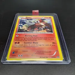 ~ Pokemon TCG ~ Entei 14/98 ~ Rare Cosmos Holo Card ~ Ancient Origins ~ LP/NM ~ - Image 1