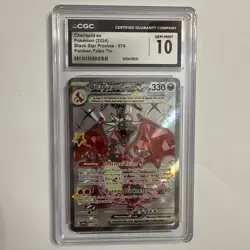 Pokemon TCG Charizard EX Scarlet & Violet Holo Promo Card 074 CGC 10 - Image 1