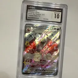Pokemon TCG Charizard EX Scarlet & Violet Holo Promo Card 074 CGC 10 - Image 2