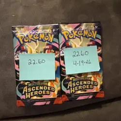 Ascended Heroes Pokemon TCG Boosters 22.60g x 2 - 2 packs! God packsU! - Image 1