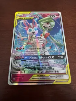 Gardevoir & Sylveon GX Tag Team 130/214 Holo Pokemon Card – VG - NM See Photos - Image 1