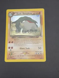 Pokemon TCG Neo Destiny Dark Donphan 3/105 Unlimited Holo - Image 3