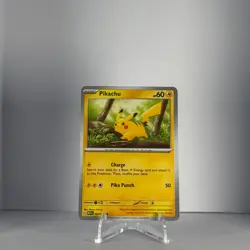 PIKACHU 025/165 COMMON 151 POKEMON NEAR MINT - Image 1