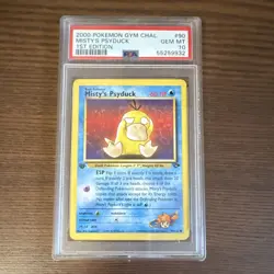 Pokemon Gym Challenge Misty's Psyduck 1st Edition PSA 10 Regular Common 90/132 - Image 1