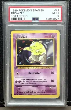 1999 Pokemon Spanish Drowse 1st Edition PSA 9 - Image 1