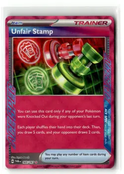 Unfair Stamp 165/167 Sv06 Twilight Masquerade Holo Pokemon TCG - Image 1