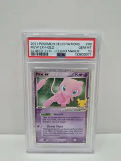 2021 POKEMON CELEBRATIONS CLASSIC COLLECTION #88 MEW EX-HOLO PSA 10 - Image 1