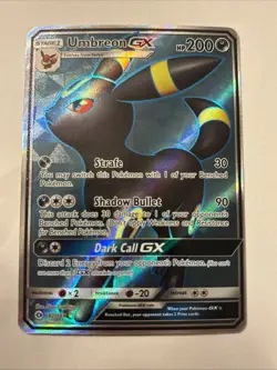 Umbreon GX (Full Art) 142/149 SM Base Set Holo Pokemon TCG NM Minty - Image 1