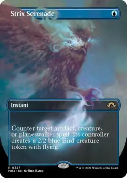 Strix Serenade (Borderless) - Near Mint MTG Modern Horizons 3 - Image 1