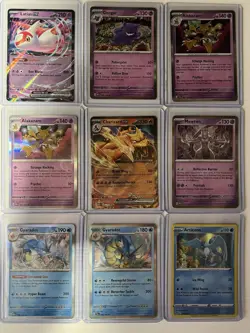 Rare Pokemon HOLO lot (9) Charizard, Gengar, Gyarados, Alakazam, Articuno,Mewtwo - Image 1