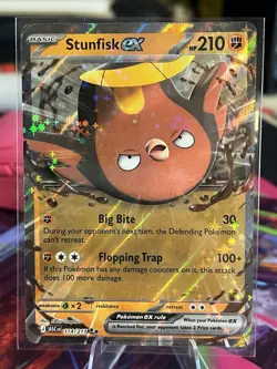 Stunfisk ex 114/217 Pokemon ME: Ascended Heroes ASC NM - Image 1