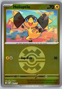 Helioptile (Quick Ball) 063/217 ME: Ascended Heroes Pokemon Reverse Holo NM - Image 1