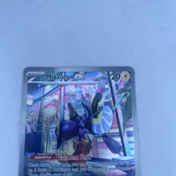 Pokemon 2023 Miraidon ex 244/198 – Scarlet & Violet Base Full Art – LP - Image 3