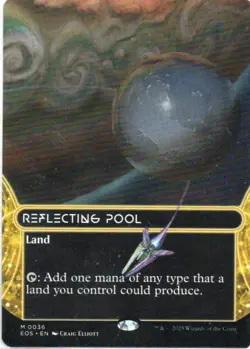 MTG: EOE Stellar Sights: Borderless Reflecting Pool (0036): LP Condition - Image 1