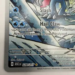 Weavile 228/217 Pokemon ME: Ascended Heroes Illustration Rare Holo 2026 NM - Image 5