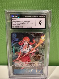 Nami (Japanese Version 3rd Anniversary Set) OP11-054 One Piece Promo CGC 9 - Image 1