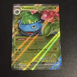 Venusaur ex (Stellar Crown Stamp) - 001/142 - Pokemon TCG - NM - HOLO - Image 1