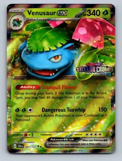 Venusaur ex (Stellar Crown Stamp) 001/142 Miscellaneous Cards Pokemon TCG NM - Image 1