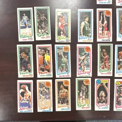 Topps 1979-80 NBA 39 Card Lot Magic Johnson Larry Bird Kareem Abdul-Jabbar - Image 2