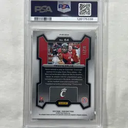 2024 Prizm Draft Picks Travis Kelce Orange Finite /39 PSA 10 - Image 2