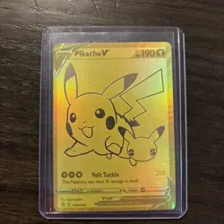 Pokemon TCG Gold Pikachu V 25th Anniversary PROMO SWSH145 Celebrations NM - Image 1