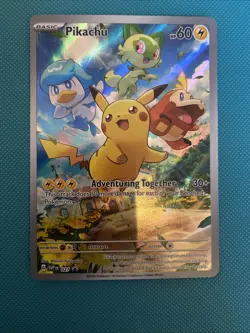 Pokemon Pikachu TCG SVP027 Promo Card Paldea Evolved - Image 1