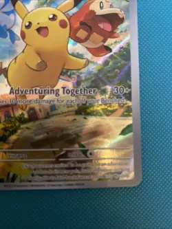 Pokemon Pikachu TCG SVP027 Promo Card Paldea Evolved - Image 2