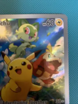 Pokemon Pikachu TCG SVP027 Promo Card Paldea Evolved - Image 5