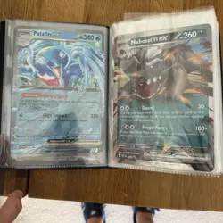 Pokemon Jumbo Card Binder Lot 45 Cards Sealed Pikachu Terapagos Charizard - Image 4