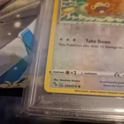 Pokemon 2022 Pokemon GO Bidoof (Ditto) Unpeeled #059 Rev Foil PSA Mint 9 - Image 2