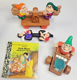 Lot of 5 Disney Toys Fast Food Snow White & the Seven Dwarfs mini Little Golden - Image 1