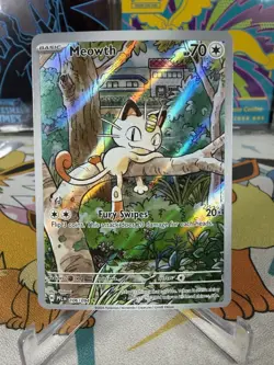 Meowth Illustration Rare 106/094 Phantasmal Flames NM - Image 1