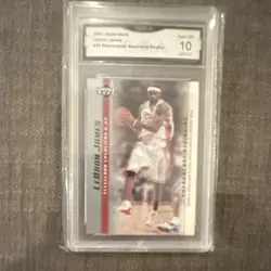 2003 Upper Deck LeBron James Phenomenal Beginning Rookie #16 GMA Gem Mint 10 - Image 1
