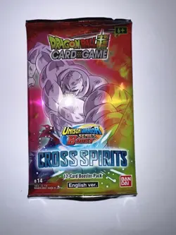 DRAGONBALL SUPER X4 BOOSTER SEALED CARD GAME CROSS SPIRITS CON 12 CARDS - Image 2