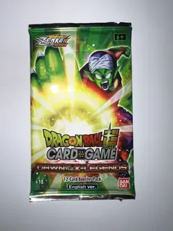 DRAGONBALL SUPER X4 BOOSTER SEALED CARD GAME DAWN OF THE Z-LEGENDS CON 12 CARDS - Image 2