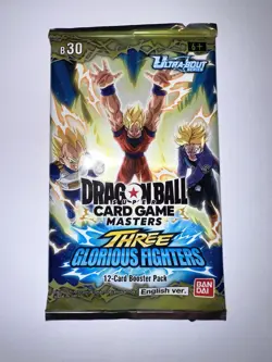 DRAGONBALL SUPER X4 BOOSTER SEALED CARD GAME THREE GLORIOUS FIGHTERS ENGLISH! - Image 2