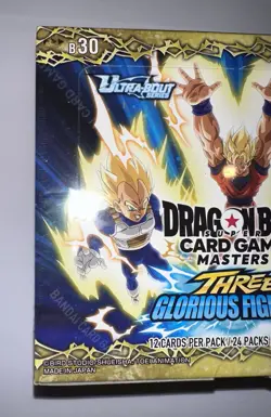 DRAGONBALL SUPER BOOSTER BOX SEALED CARD GAME THREE GLORIOUS FIGHTERS 24 PACK - Image 2