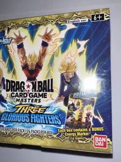 DRAGONBALL SUPER BOOSTER BOX SEALED CARD GAME THREE GLORIOUS FIGHTERS 24 PACK - Image 4