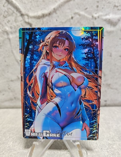 Asuna Trading Card Waifu Goddess Story Anime Girl holo Karte Manga Full Art - Image 1