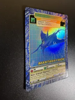Digimon Mantaraymon BO-195S Card 2001 Digi-Battle Series 4 Bandai Holo Nm/M - Image 3