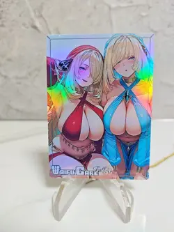 Cynthia Trading Card Waifu Goddess Story Anime Girl holo Karte Manga Full Art - Image 1