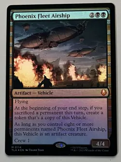 MTG Avatar: TLA Phoenix Fleet Airship Artifact MYTHIC FOIL #0114 - Image 1