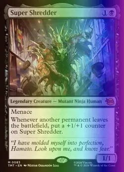 MTG Super Shredder (83/343) Teenage Mutant Ninja Turtles LP FOIL - Image 1