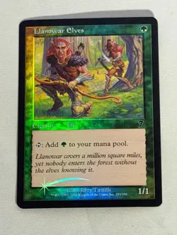 MTG FOIL Llanowar Elves 7th Edition Magic the Gathering - Image 1