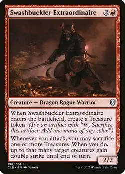 [MTG] Swashbuckler Extraordinaire (198) (CLB) LP-HP - Image 1