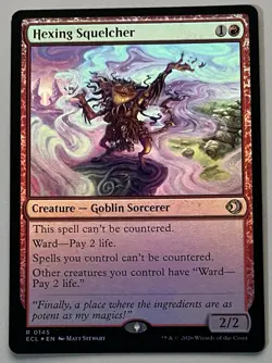 MTG Lorwyn Eclipsed Hexing Squelcher Creature RARE FOIL #0145 - Image 1