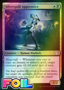 x1 Silverquill Apprentice STX MTG 231/275 FOIL UNCOMMON M/NM 1x - Image 1
